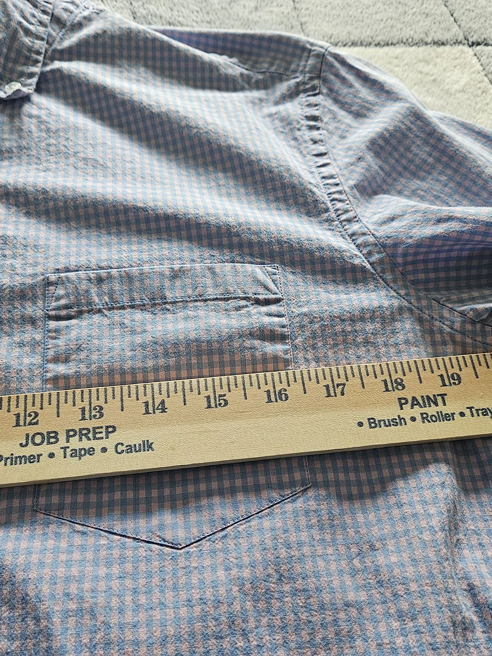 J. Crew Blue Micro-Check Button-Down Shirt